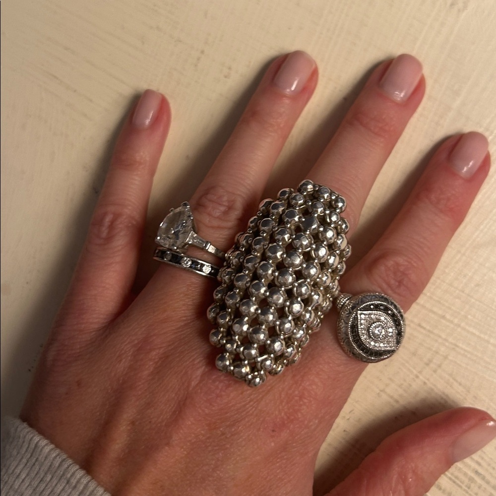 Statement Ring - Silver - image 1